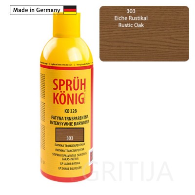 Spalvintas lakas 303